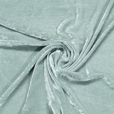 Duck Egg Blue Silk Blend Velvet