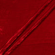 Deep Red Silk Blend Velvet