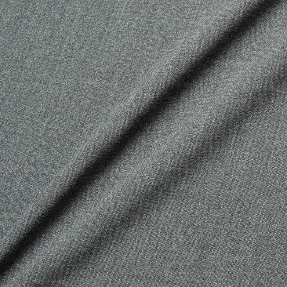 Grey Wool Gaberdine