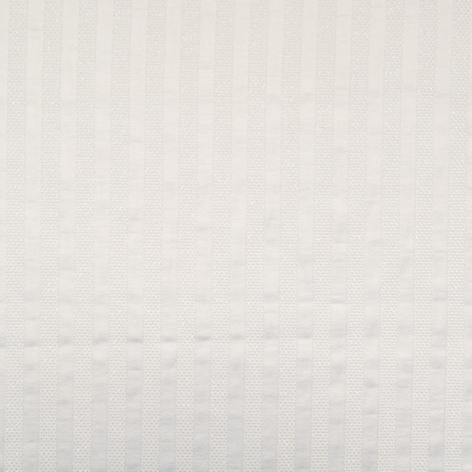 White Metallic Cotton Jacquard