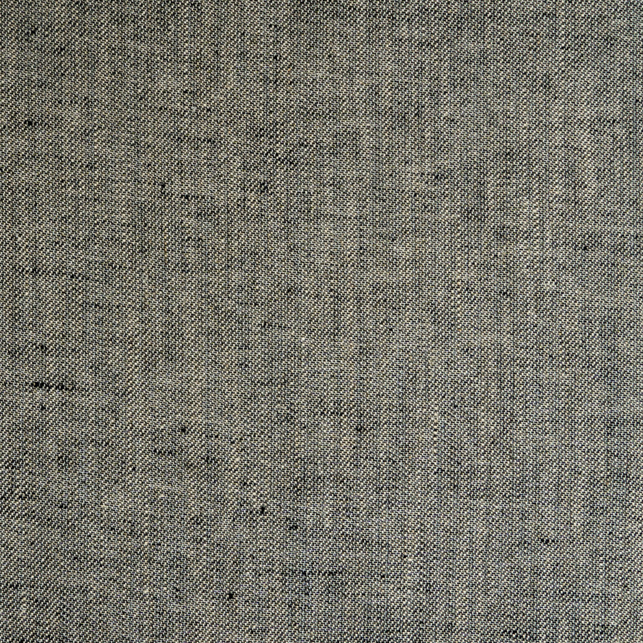 Dark Grey Woven Pure Linen