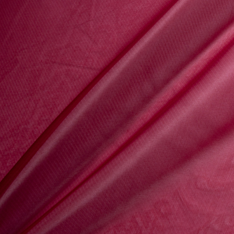 Maroon Metallic Silk Blend Gazar