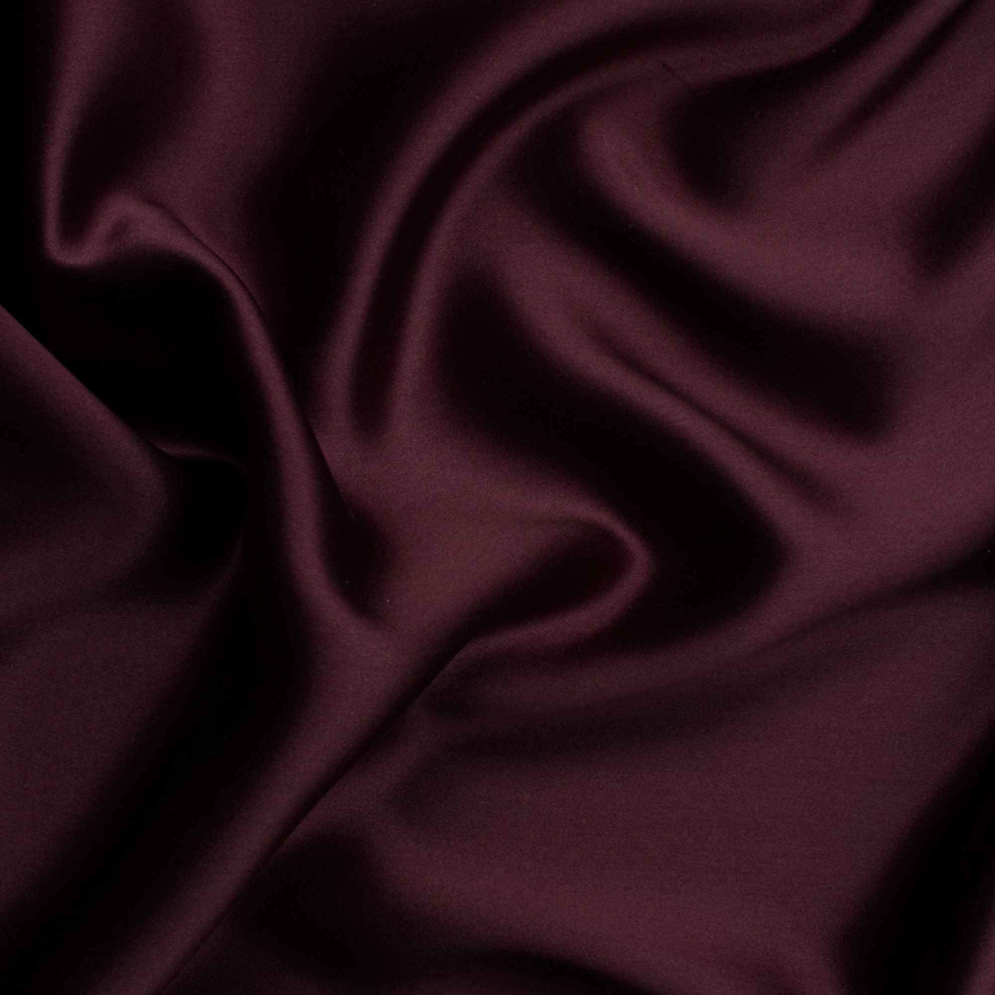 Deep Bordeaux Silk Satin