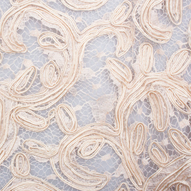 Sand Heavy Corded Lace