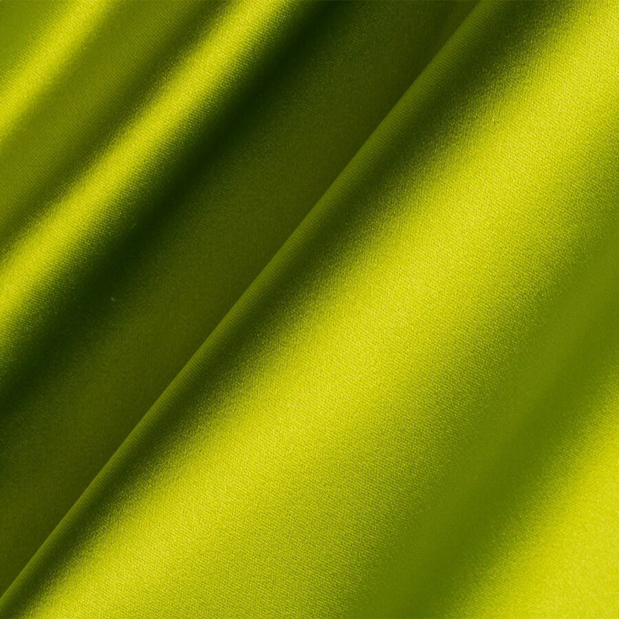 Lime Green Silk Duchess Satin