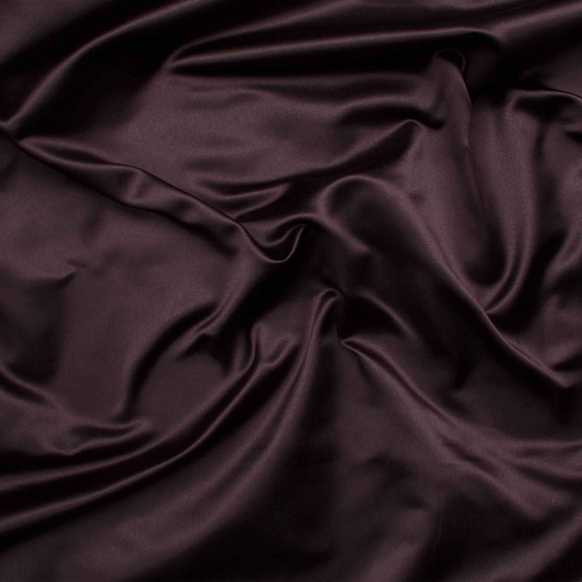 Dark Aubergine Silk Duchess Satin