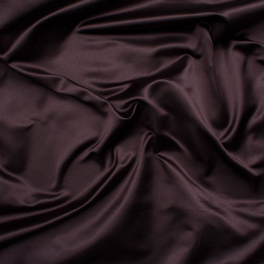 Dark Aubergine Silk Duchess Satin