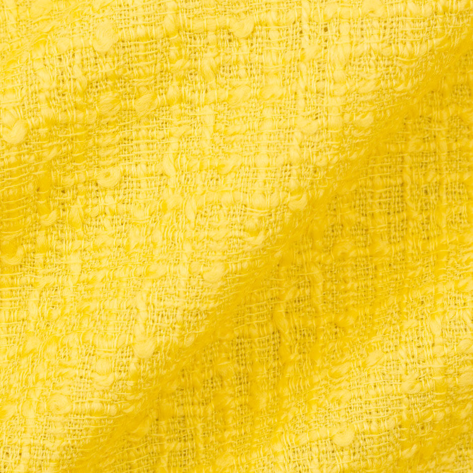 Canary Yellow Wool Bouclé