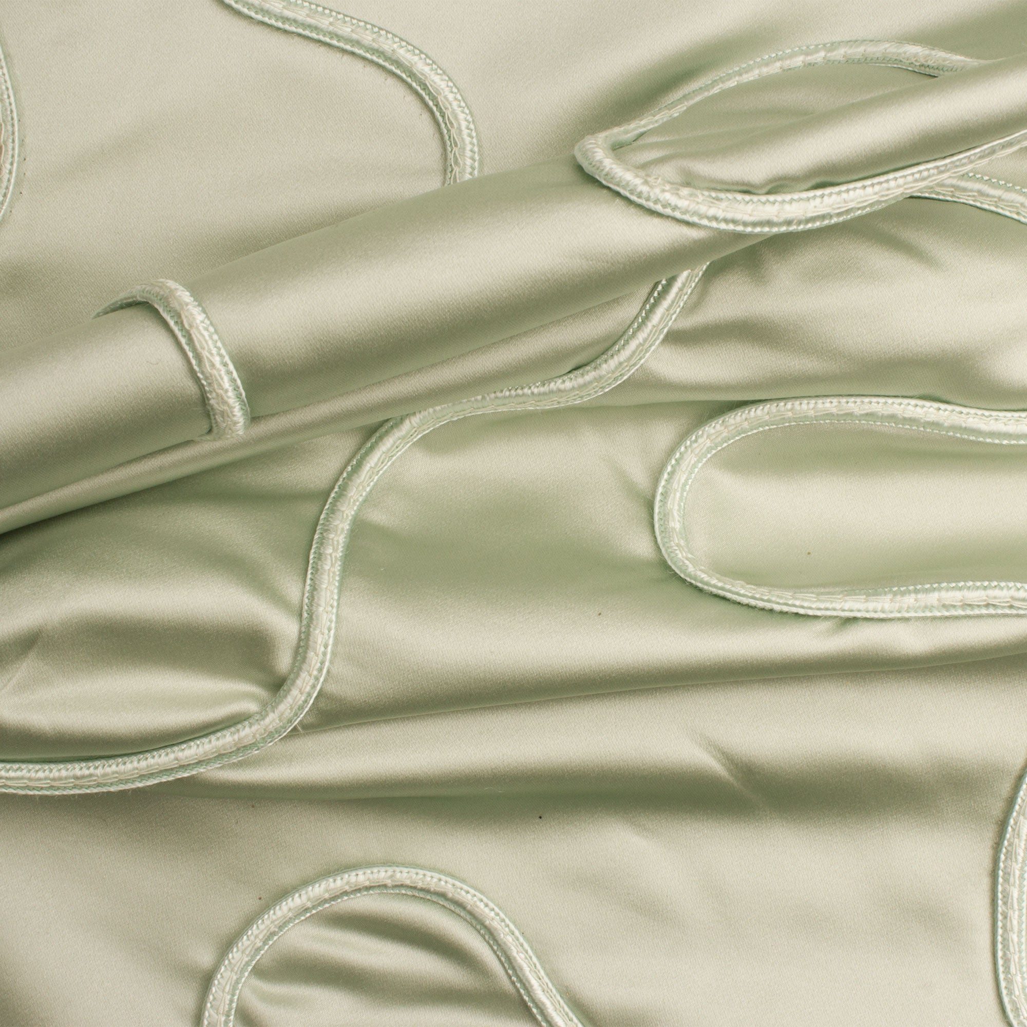 Mint Green Silk Duchess Satin