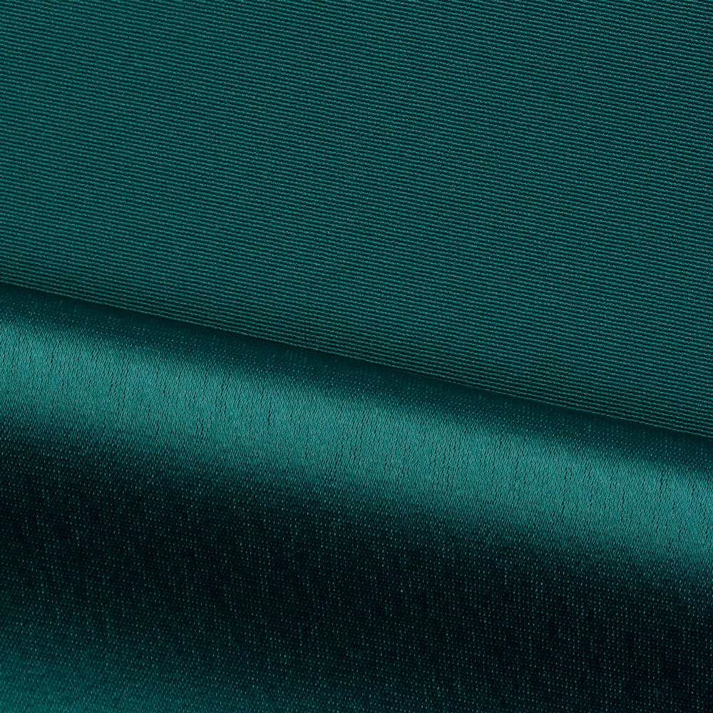 Dark Teal Green Satin Backed Crêpe