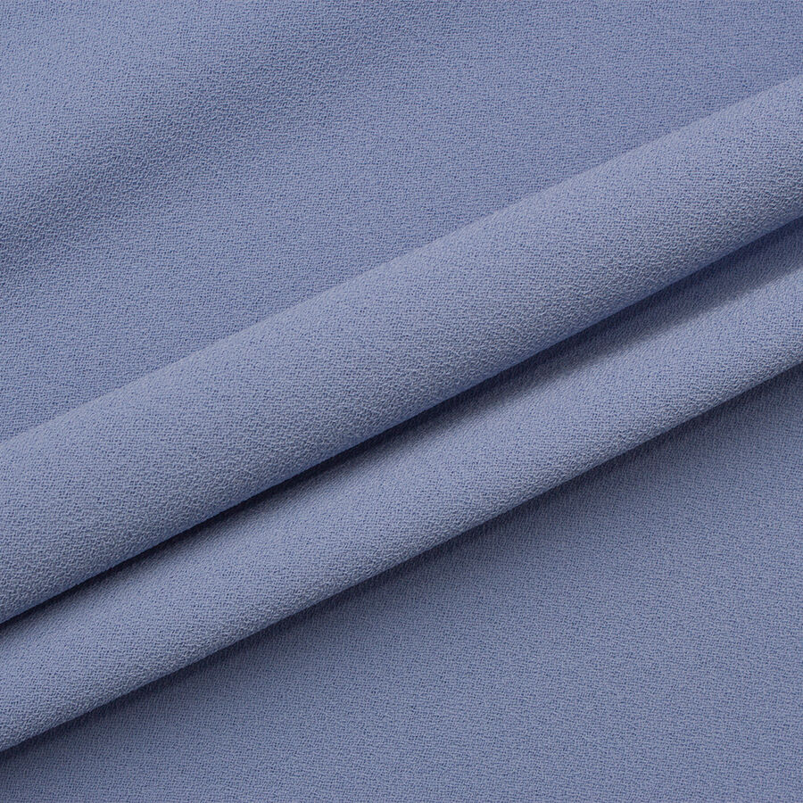 Cornflower Blue Microfibre Double Twist Crêpe