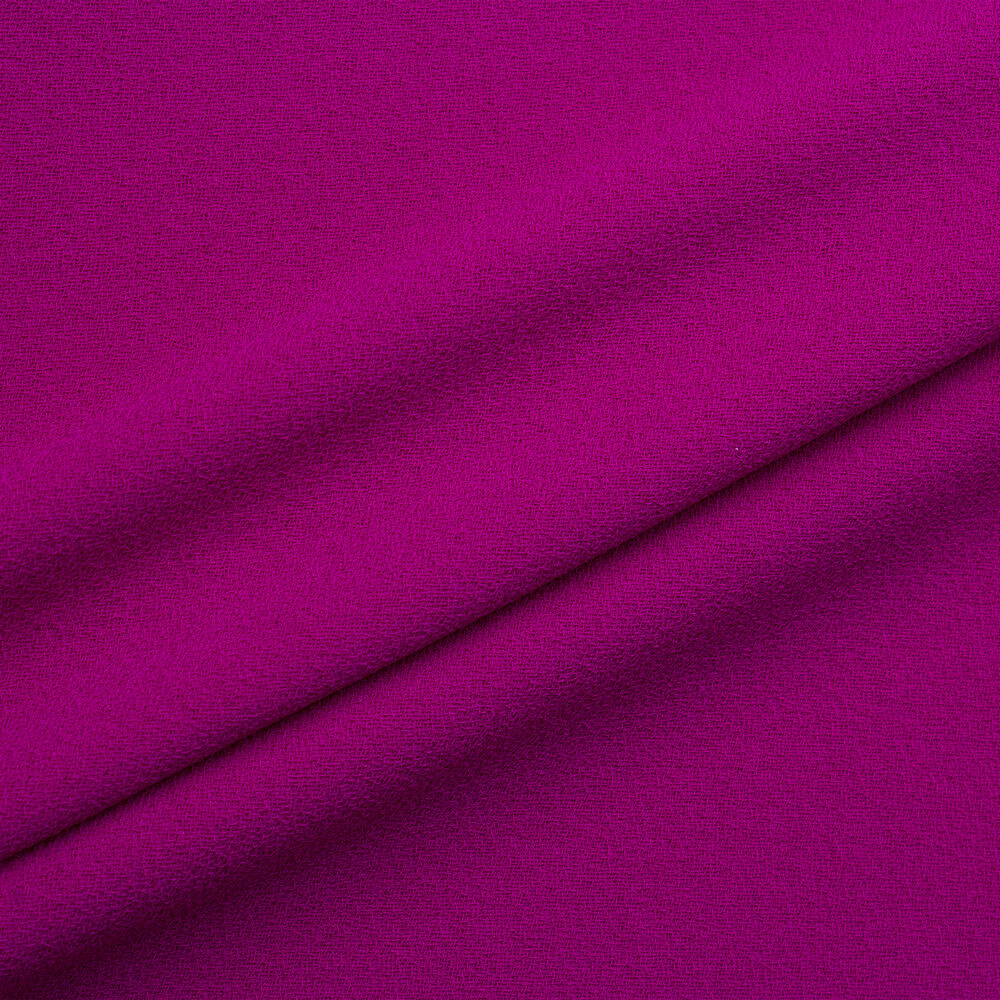 Magenta Pink Microfibre Double Twist Crêpe