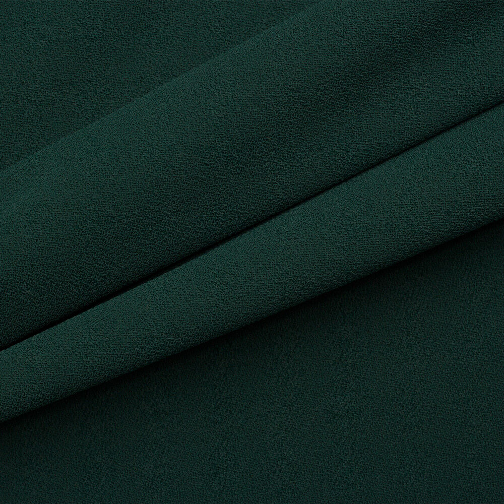 Bottle Green Microfibre Double Twist Crêpe