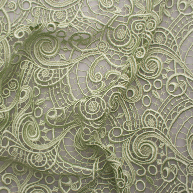 Mint Green Guipure Lace