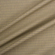 Khaki & Black Small Check Cotton Shirting (A 2.65m Piece)