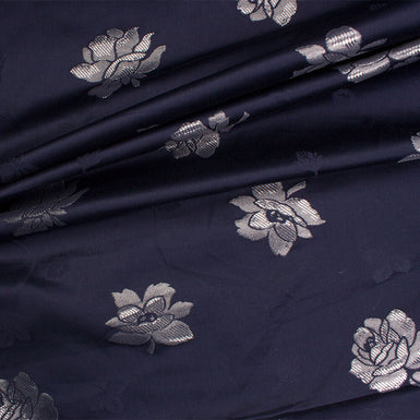 Midnight Blue Lurex Cotton