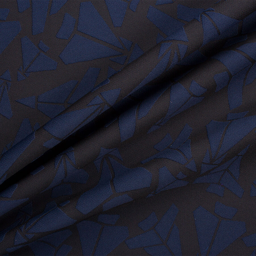 Midnight Blue/Black Brocade