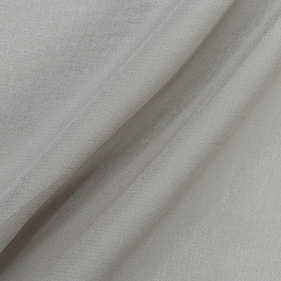 Mid Grey Silk Georgette