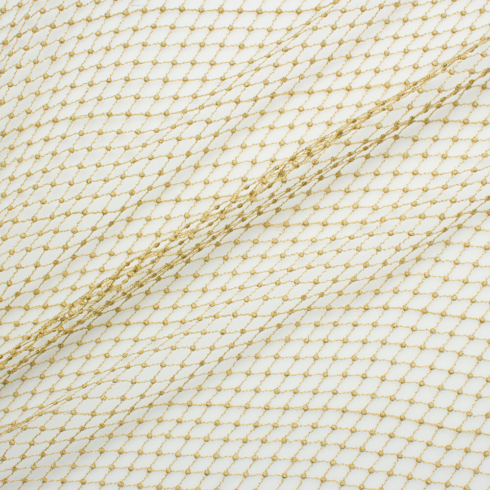 Gold 'Mesh' Guipure Lace