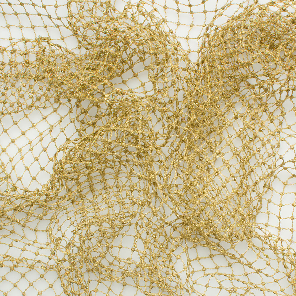 Gold 'Mesh' Guipure Lace