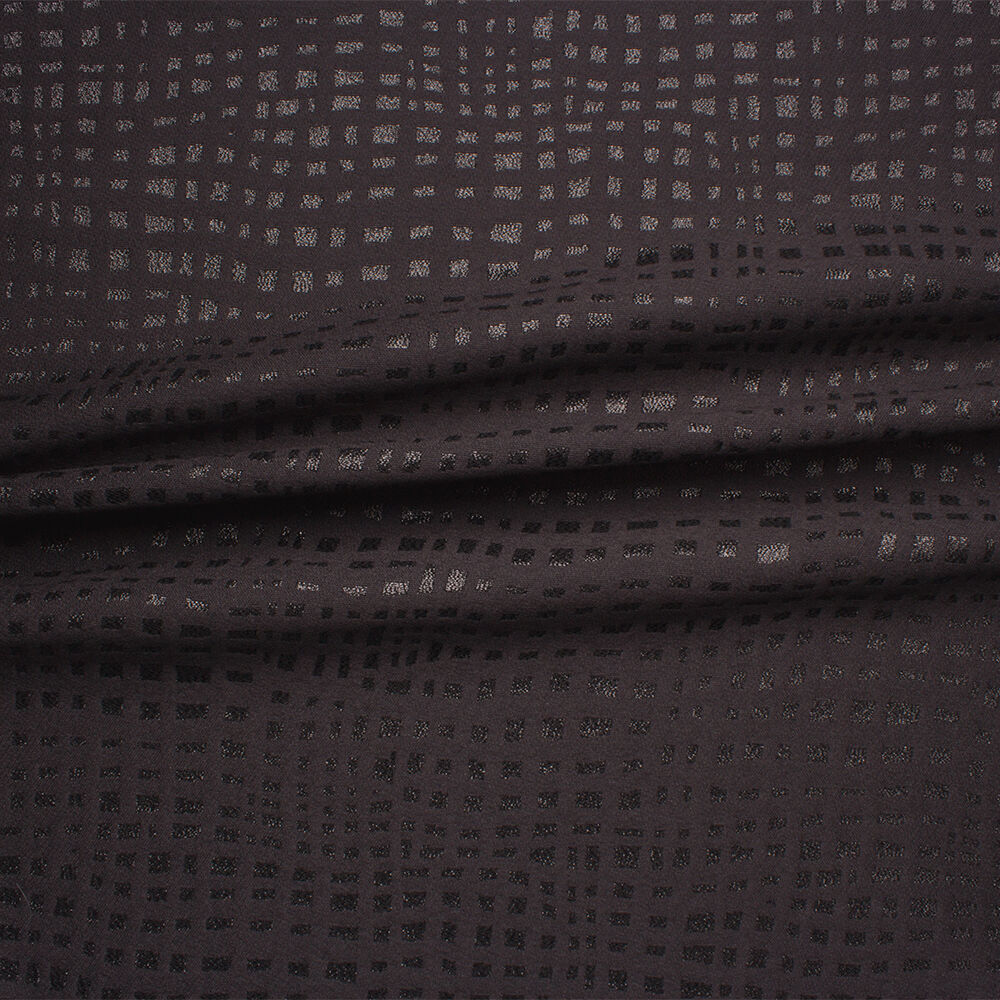 Black Metallic Brocade