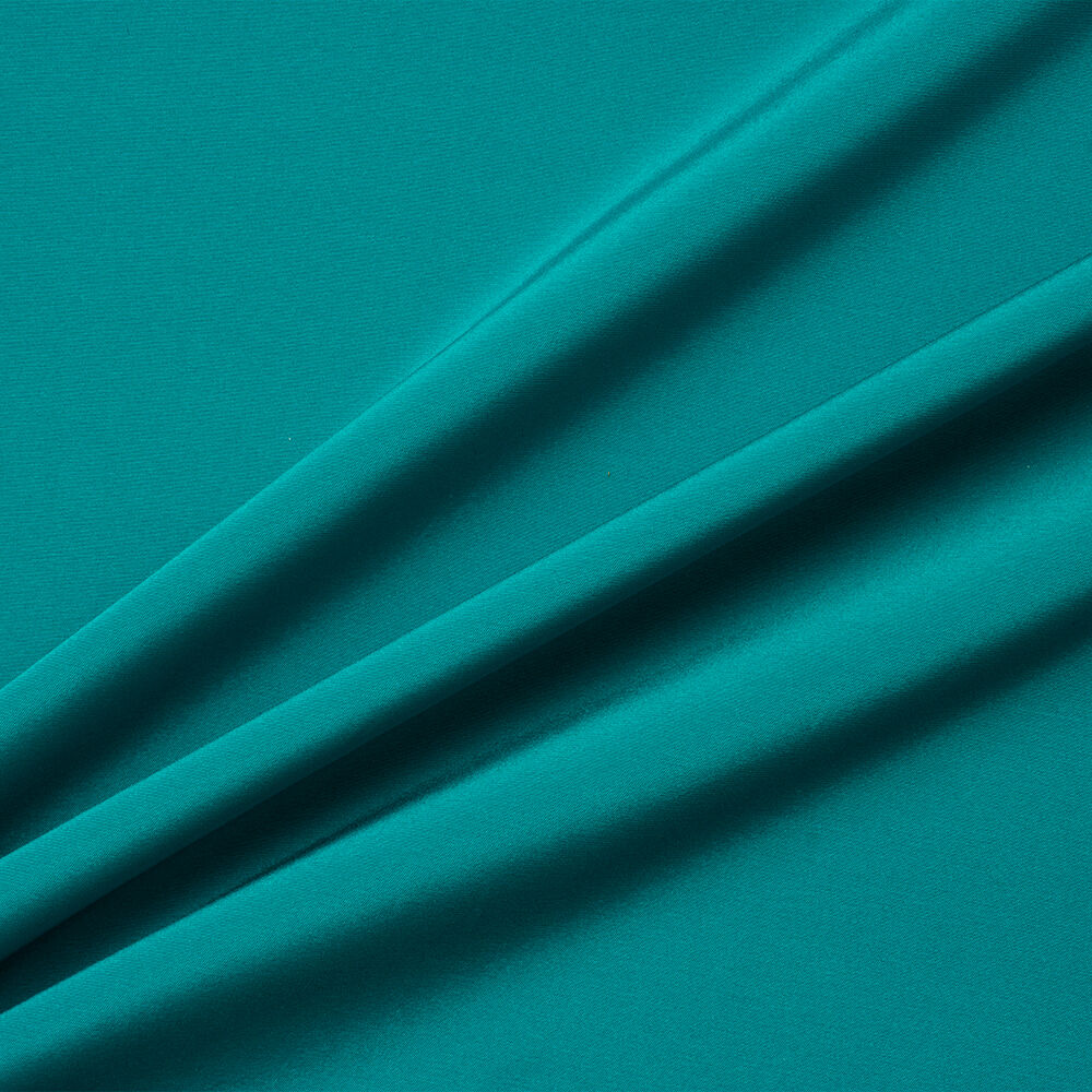 Dark Turquoise Stretch Crêpe