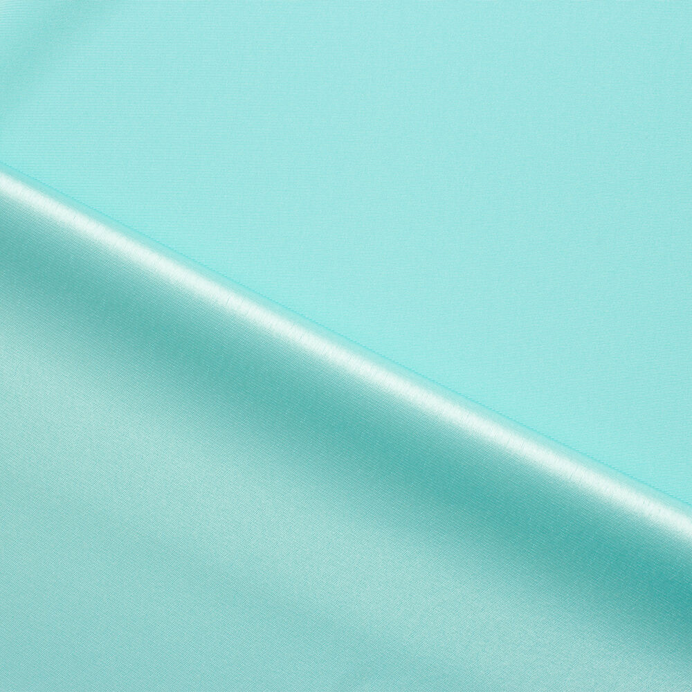 Soft Turquoise Satin Backed Crêpe