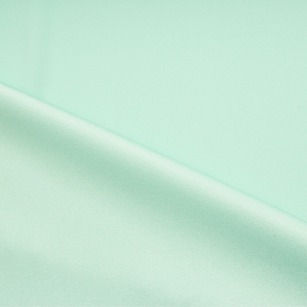 Pale Mint Satin Backed Crêpe