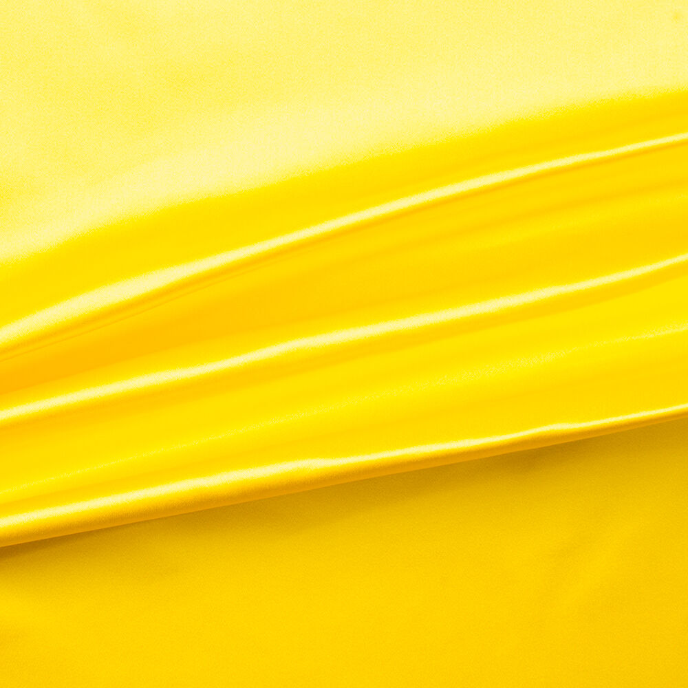 Bright Canary Yellow Silk Duchess Satin