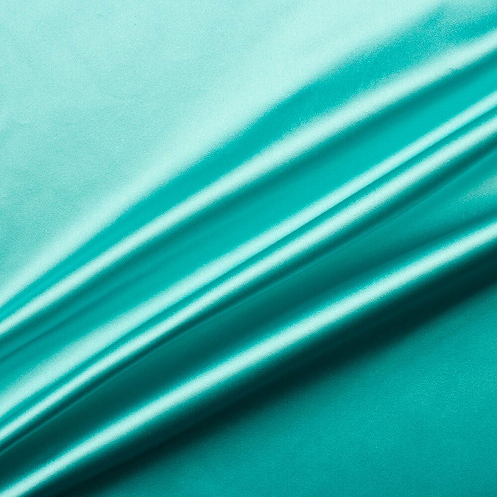 Rich Turquoise Silk Duchess Satin