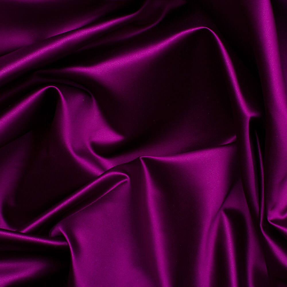 Deep Magenta Silk Duchess Satin