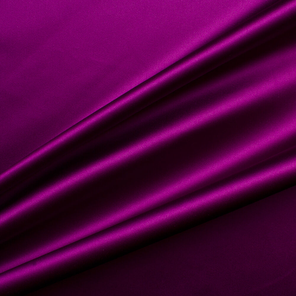 Deep Magenta Silk Duchess Satin