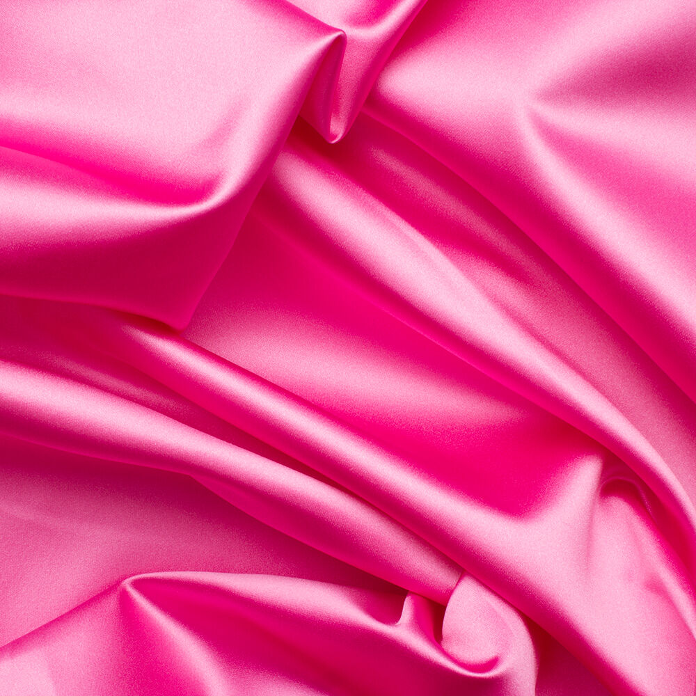 Fuchsia Pink Silk Duchess Satin