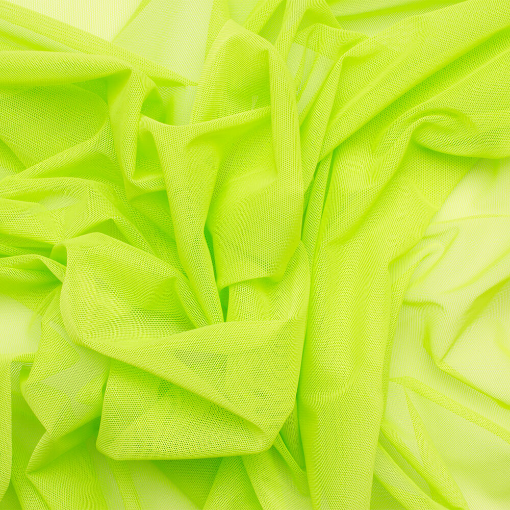 Bright Green Stretch Illusion Tulle