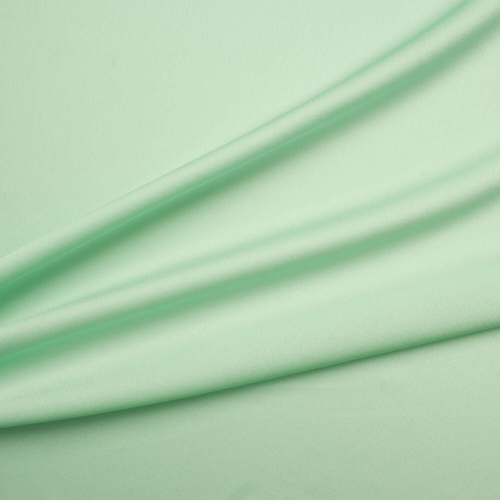 Mint Green Silk Satinised Chiffon