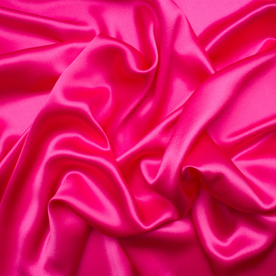 Fuchsia Pink Silk Satin