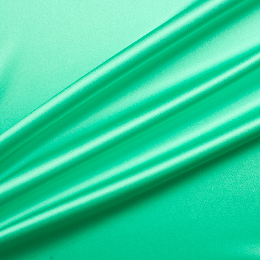 Spring Green Silk Satin