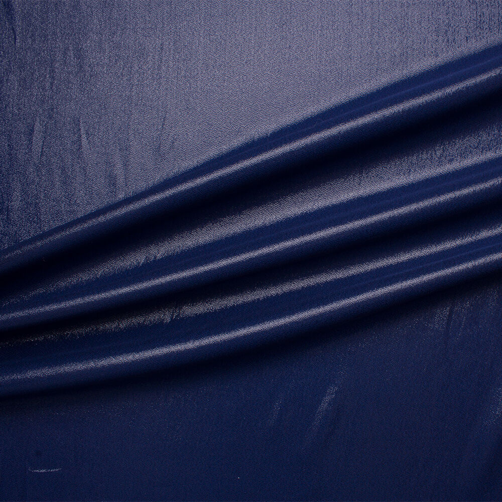 Dark Blue Metallic Silk Lamé