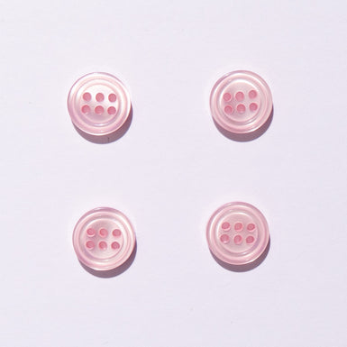 Baby Pink 6 Hole Shirting Button