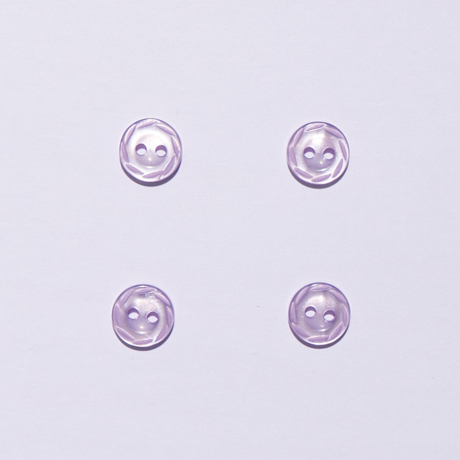 Soft Lilac Engraved Shirting Button