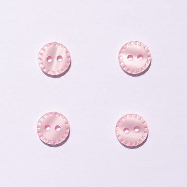 Powder Pink Fluted Shirting Button