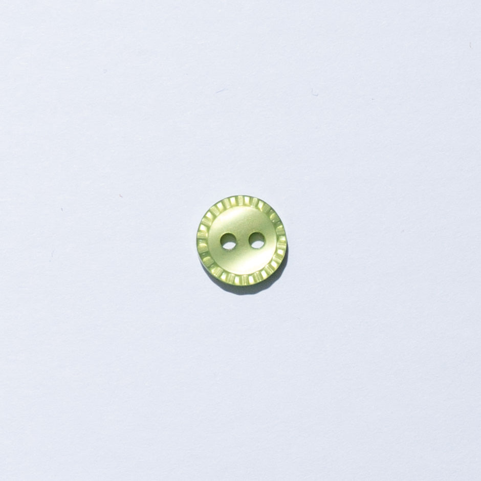 Lime Green Fluted Shirting Button