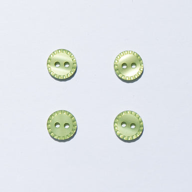 Lime Green Fluted Shirting Button