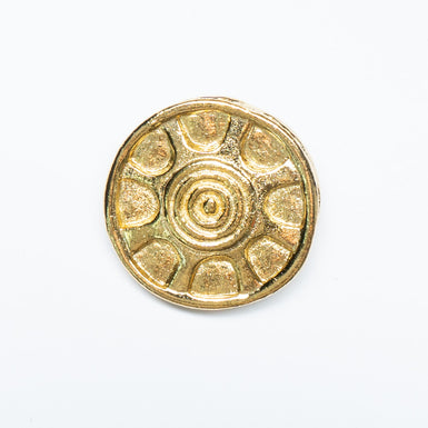 Large Round Geometric Button