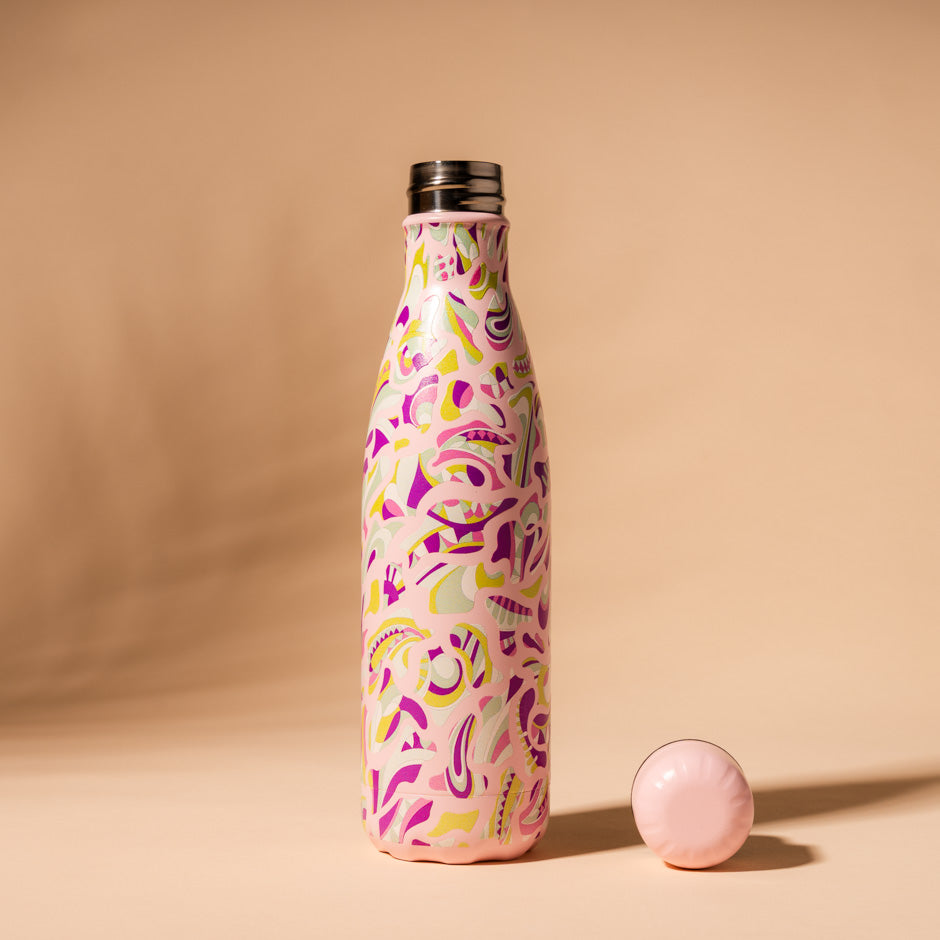 Blush Swirl Stainless Steel Bottle