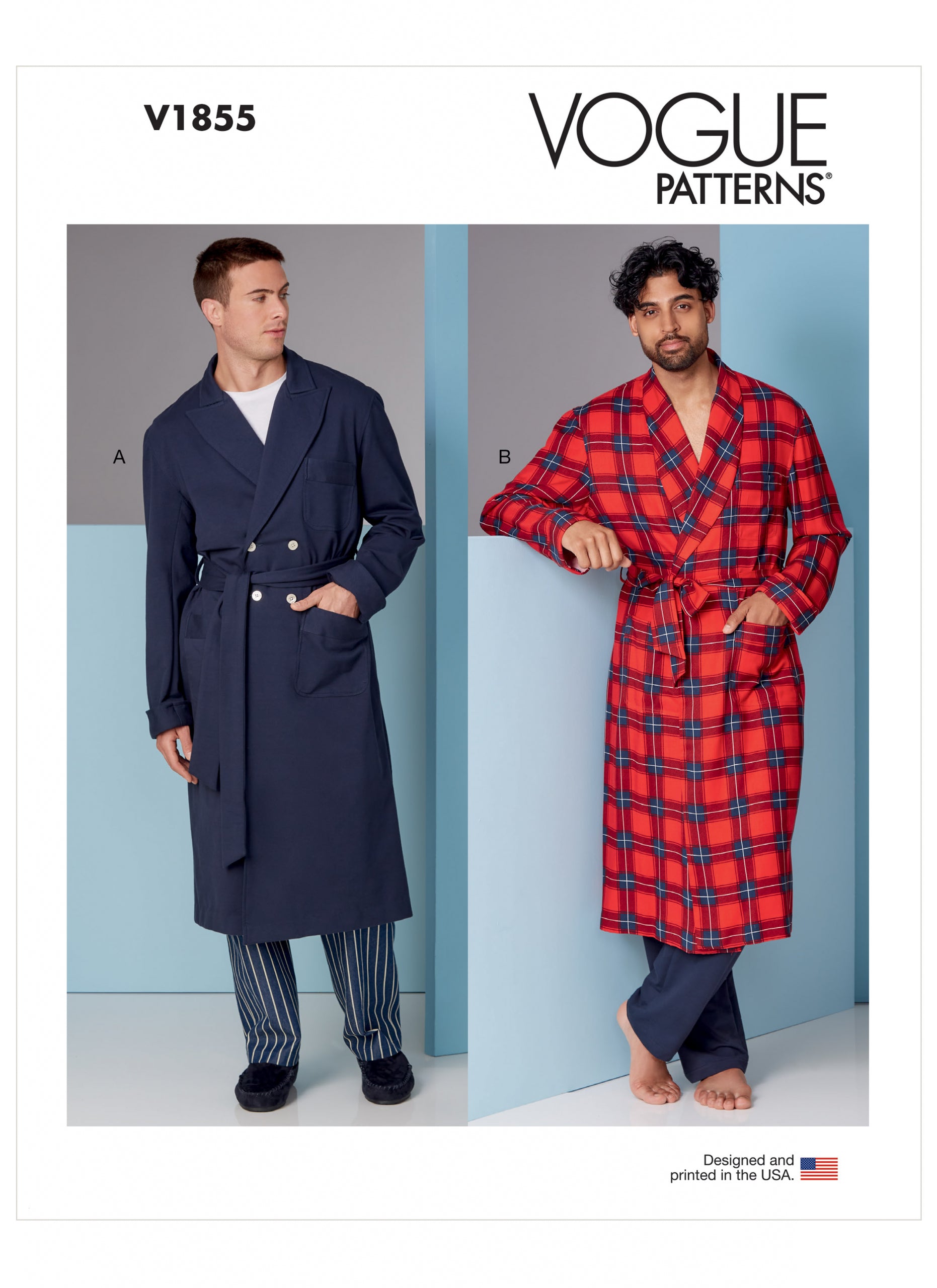 MEN'S BELTED ROBE - V1855