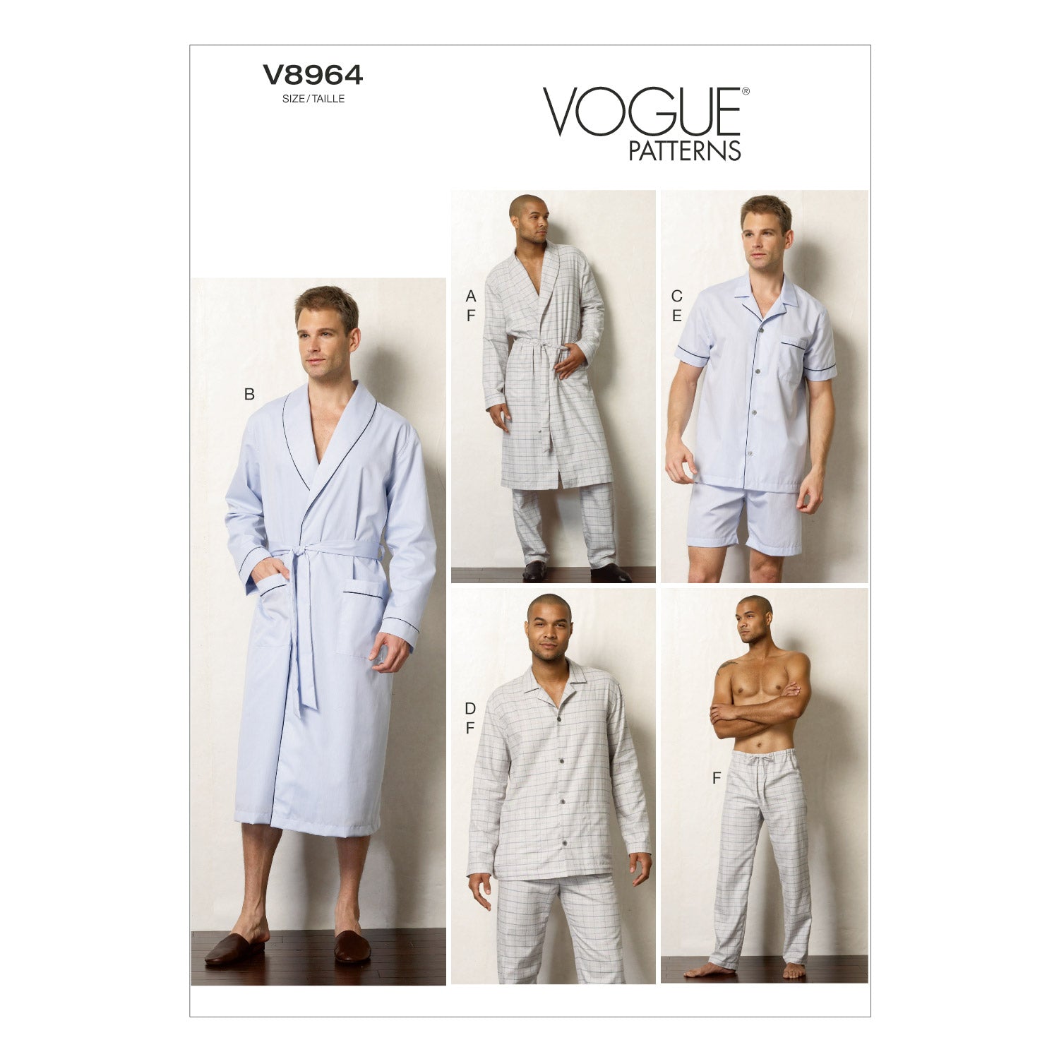 PYJAMA & ROBE SET - V8964