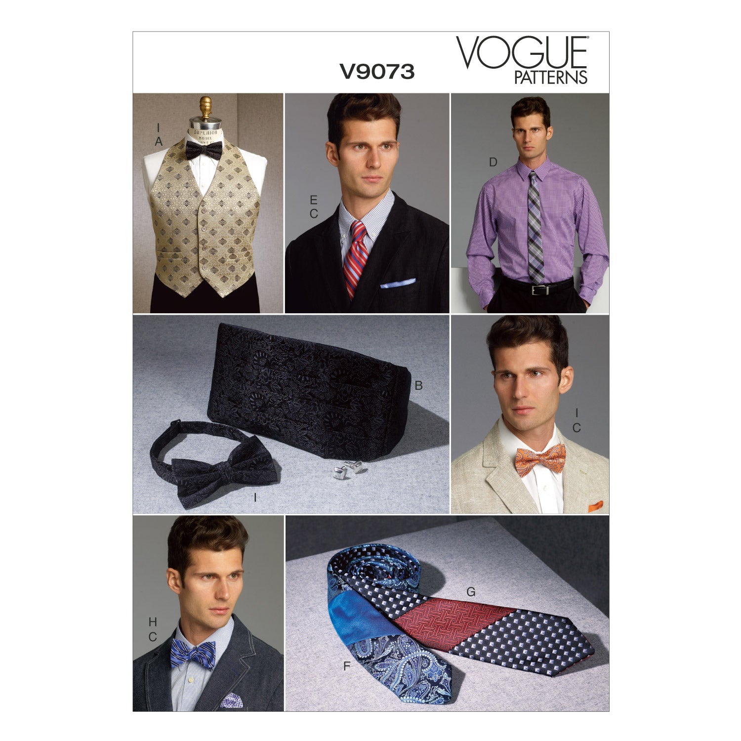 WAISTCOAT/BOW/TIE/BAND - V9073