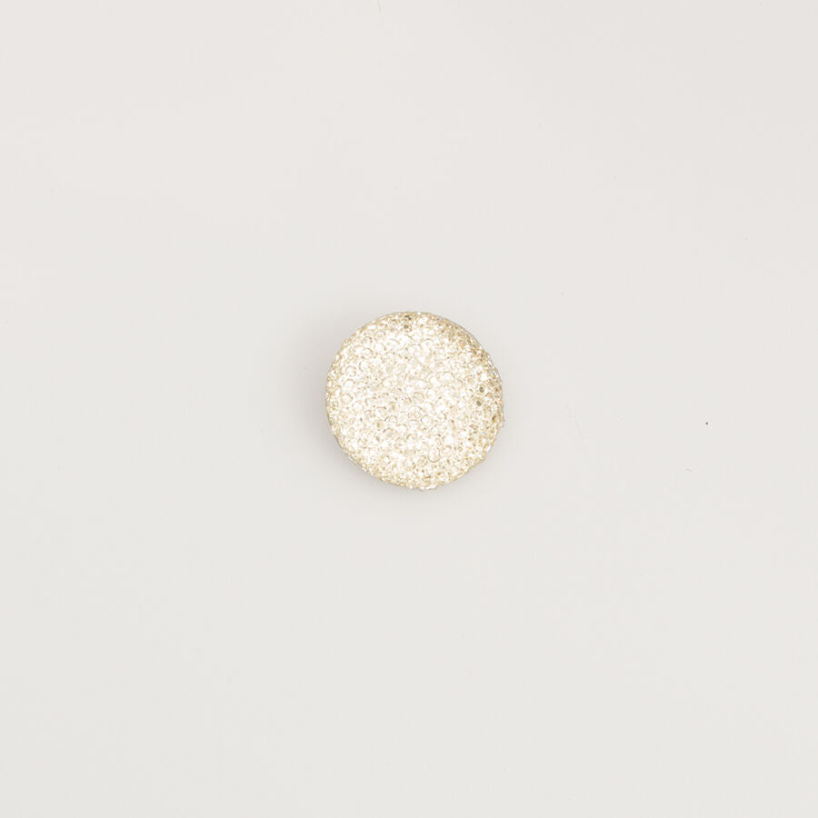 Ivory Perspex Round Mottled Button - Large