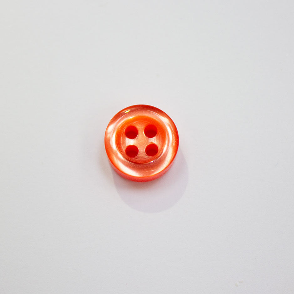 Orange/Red Pearlised Shirting Button